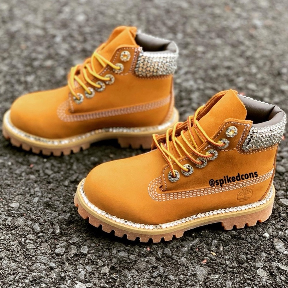Custom Timberlands with Rhinestones - Picture 4 of 4